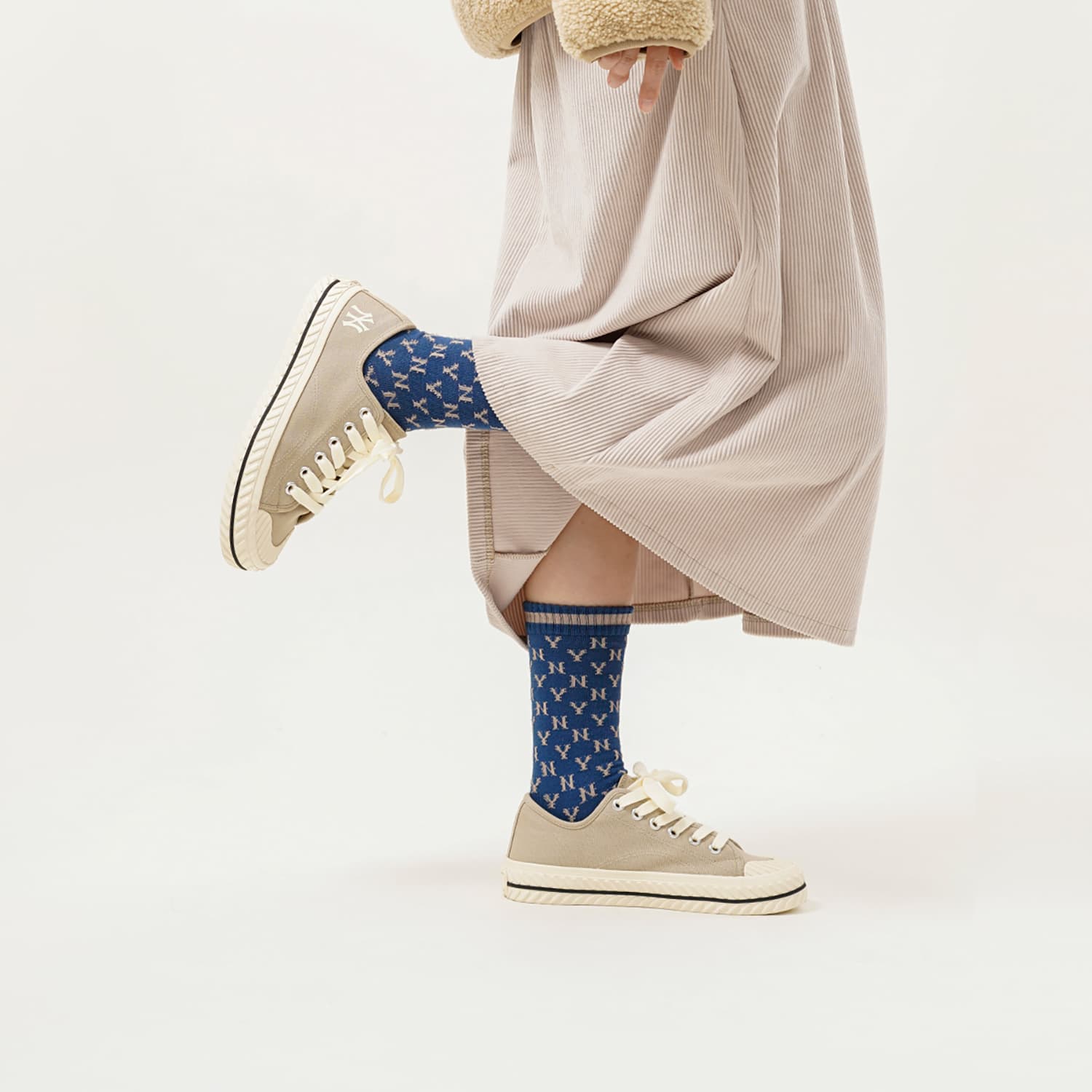 MLB Playball Износостойкие низкие кеды Playball Origin из парусины унисекс Бежевый Желтый