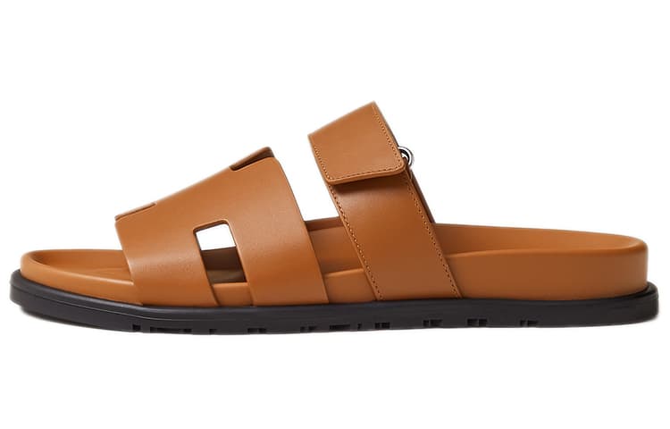 HERMES Chypre Sandal Naturel Calfskin Leather M