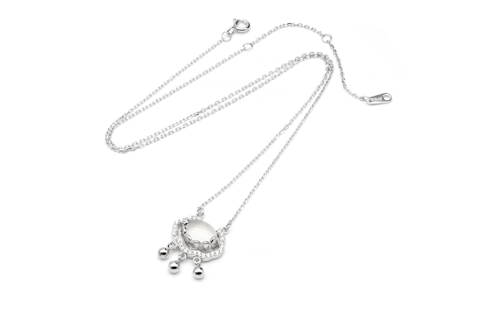 DAP S925 Серебряные ожерелья женские серебряные