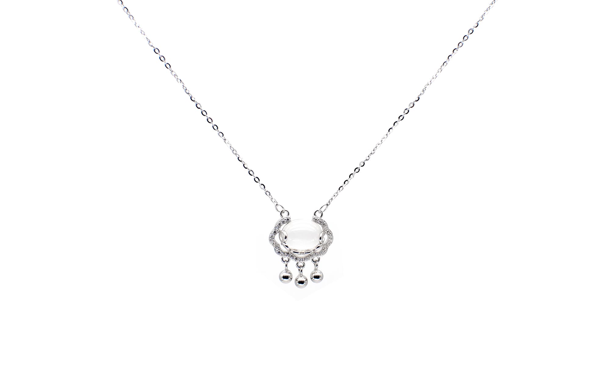 DAP S925 Серебряные ожерелья женские серебряные