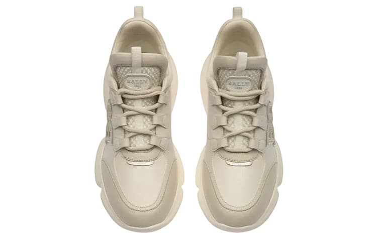 BALLY Maily Mid top Массивные кроссовки женские серо-белые