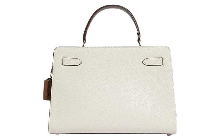 COACH Lane Клатч из коровьей кожи, сумка через плечо, сумка через плечо, женский большой размер, белый и темно-коричневый, многоцветный