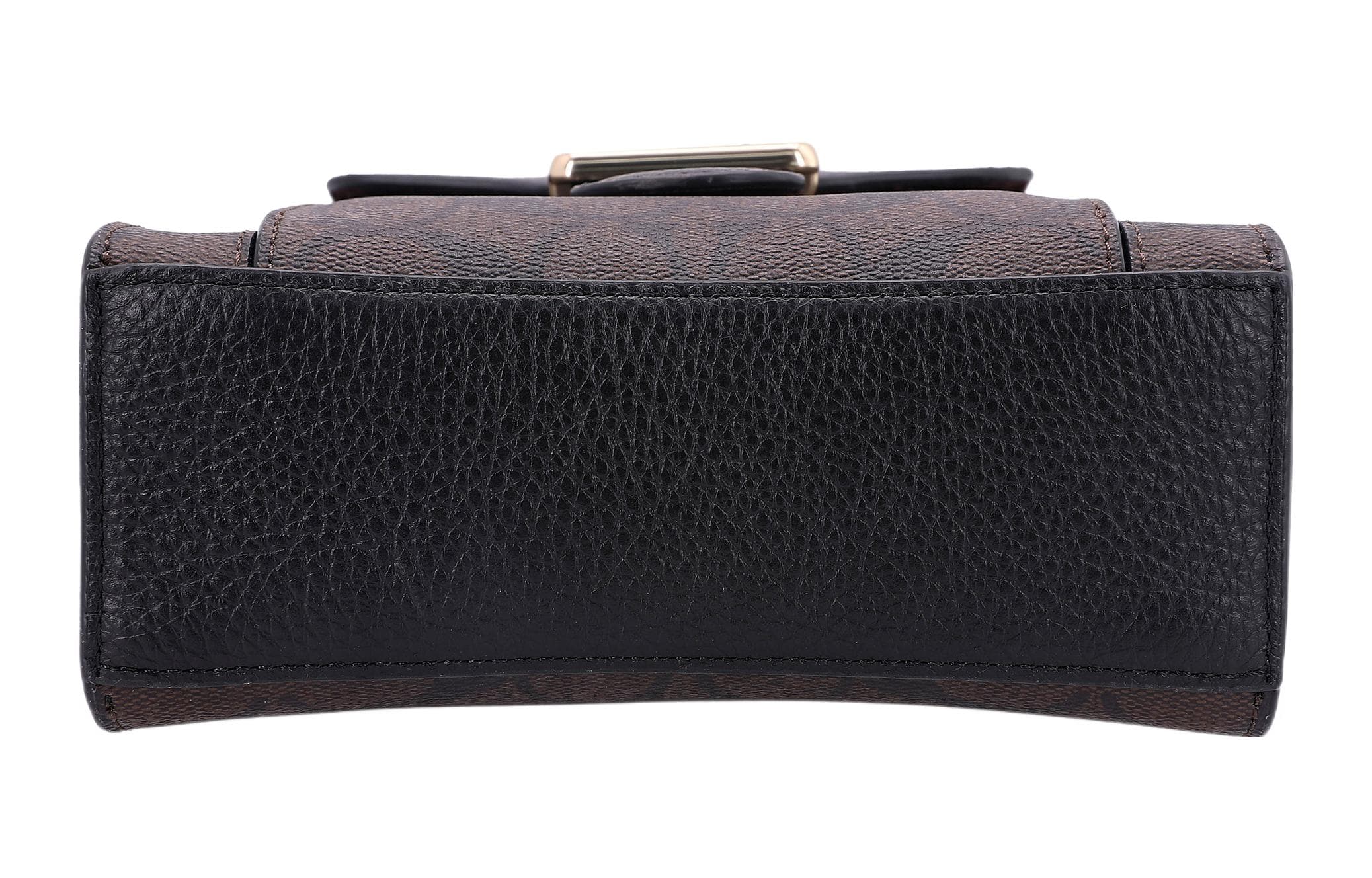 COACH Pepper Canvas с кожаной сумкой через плечо, сумкой через плечо, сумочкой-трубой, женская, хаки, коричнево-черная