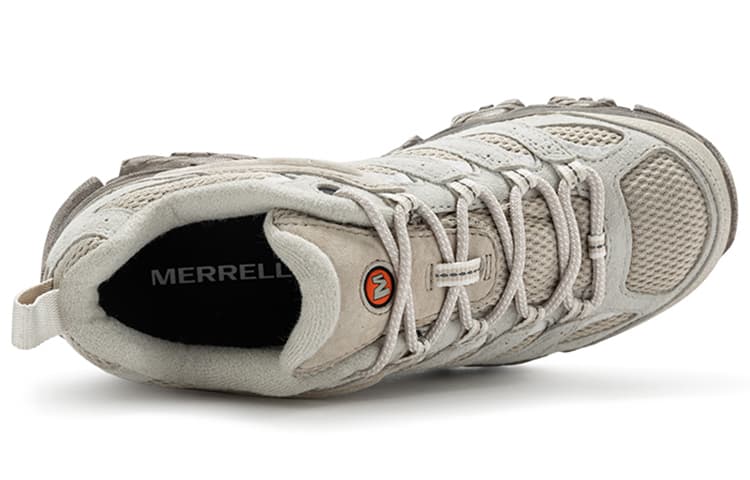 MERRELL MOAB 3 Противоскользящие и износостойкие дышащие трекинговые туфли с низким берцем женские коричнево-серые