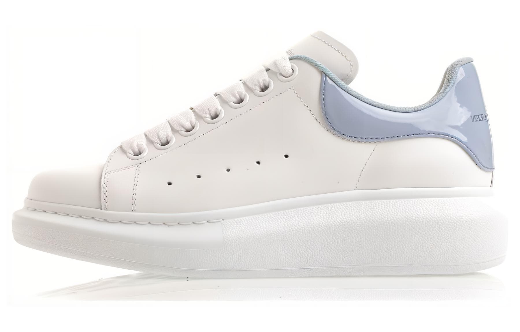 Alexander McQueen Larry Oversize Sneakers 'White Blue' Women's