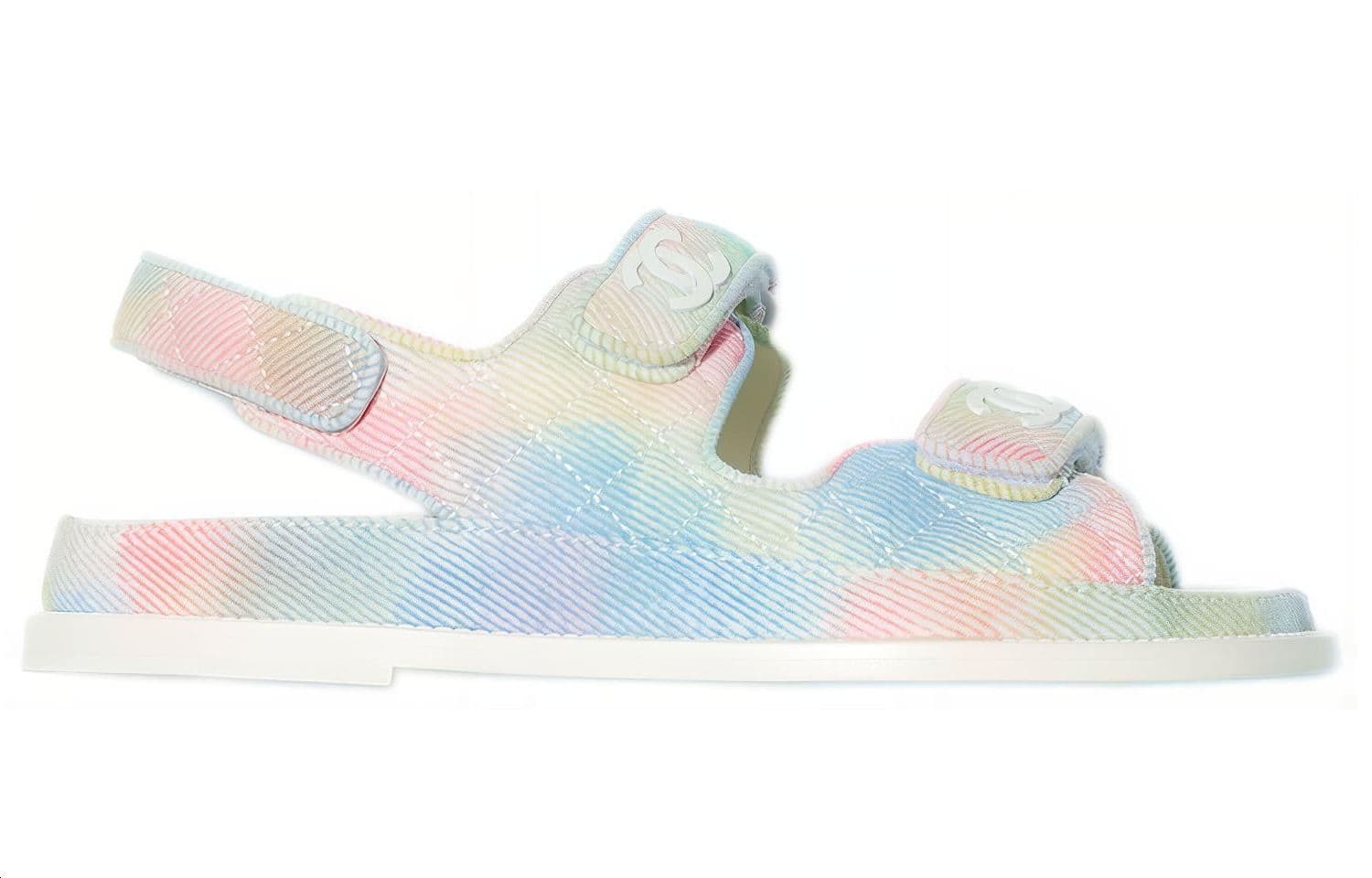 CHANEL Сандалии с ремешком женские розовые синие