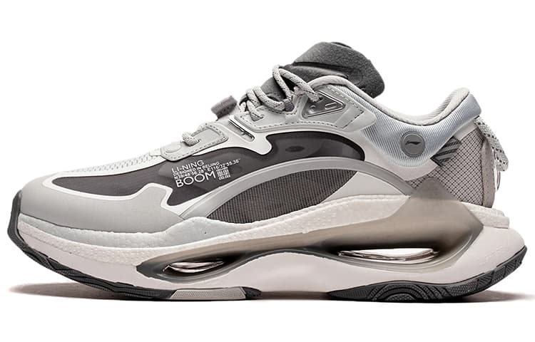 LiNing Beyond Infinity Abrasion Resistant Breathable Low Top Casual Shoes Men's Glacier Gray