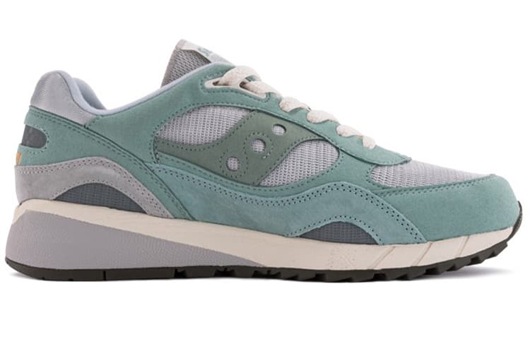 Saucony Shadow 6000 Мягкие противоскользящие и износостойкие легкие повседневные кроссовки с низким верхом унисекс голубого цвета