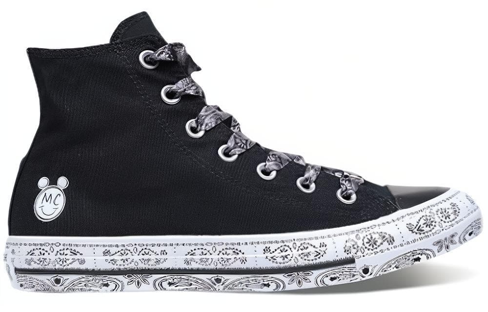 Женские кроссовки Converse Miley Cyrus X Converse Chuck Taylor All Star Hi 'Black'