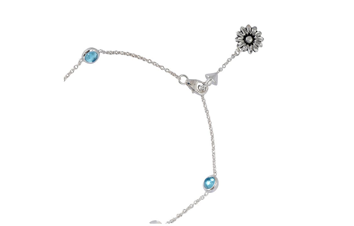 GUCCI 2016 2024 Браслет из стерлингового серебра с двойным G из перламутра