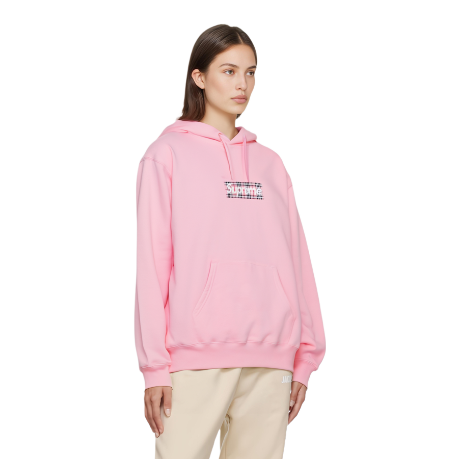 Толстовка с капюшоном и логотипом Supreme Burberry Box