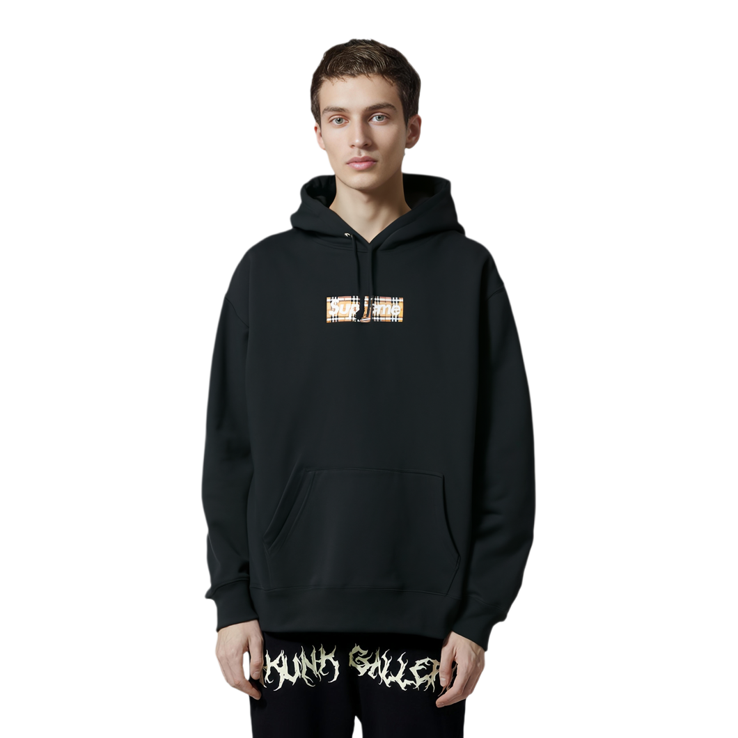 Толстовка с капюшоном и логотипом Supreme Burberry Box