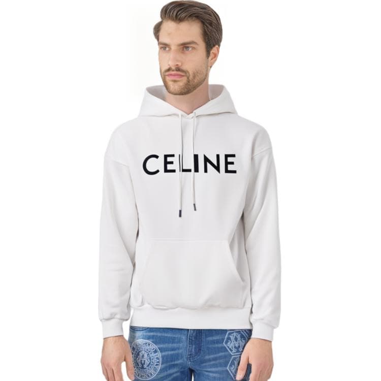 CELINE Толстовки мужские белые