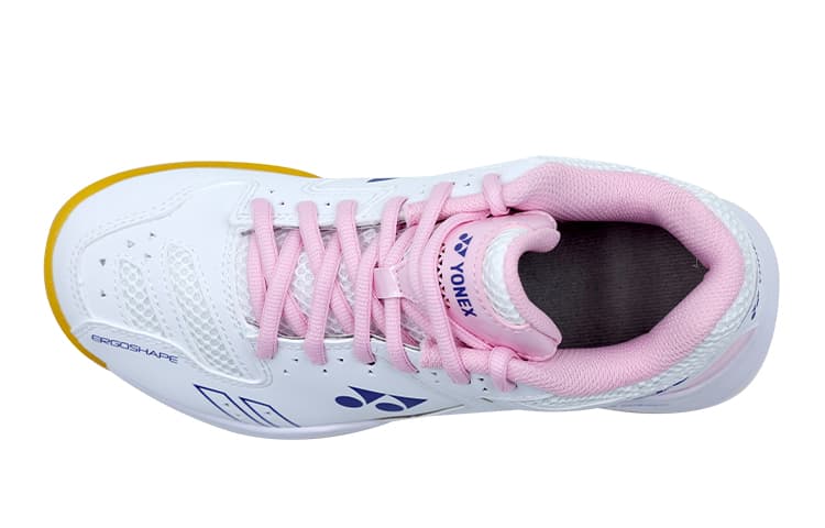 YONEX Power Cushion, амортизирующая, устойчивая к истиранию, дышащая обувь для бадминтона с низким берцем, белая, пастельная, розовая, детская