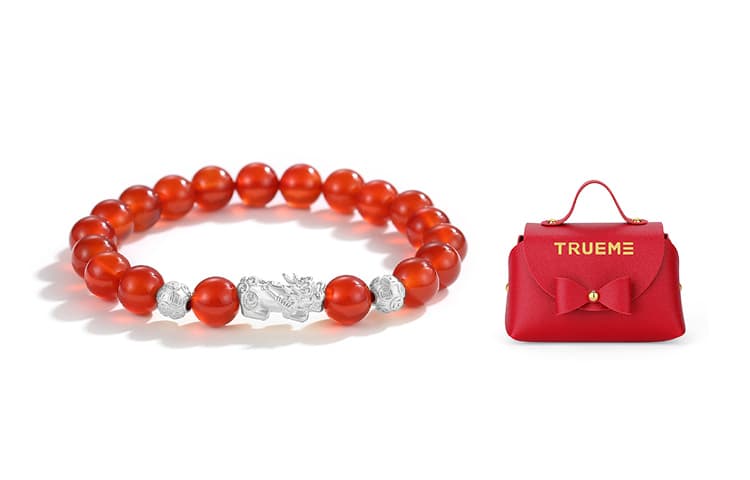 TRUE ME Браслеты из серебра 999 пробы, агата и обсидиана унисекс