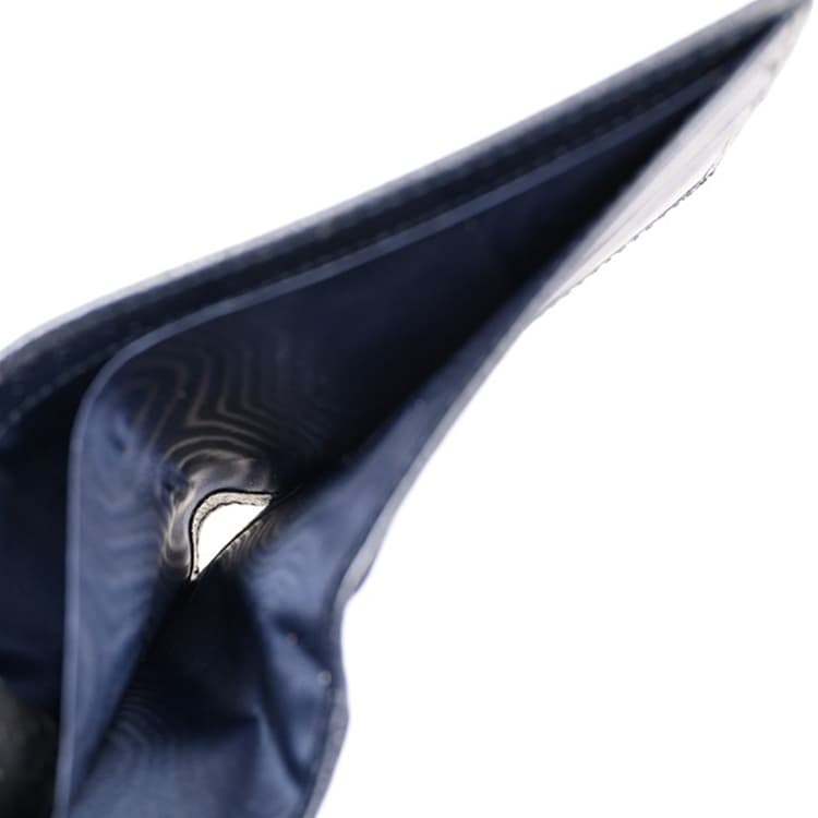 Мужской кошелек GUCCI Ophidia Canvas с кожаным визитницей, синий/бежевый