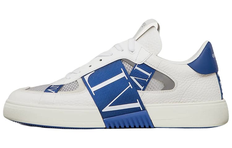 Valentino VL7N Low Top Stylish Skateboarding Shoes Men's White Blue