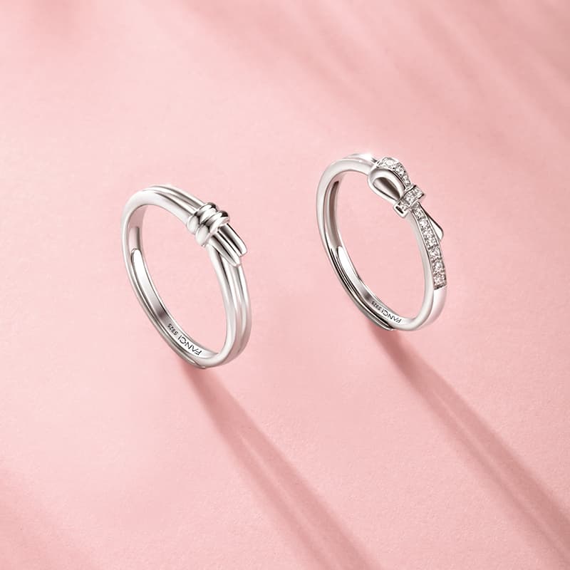 FANCI S925 Серебряные кольца с драгоценными камнями унисекс