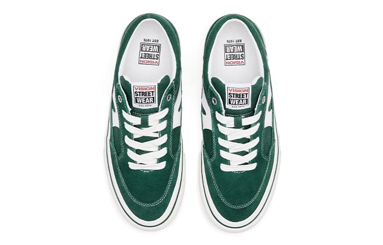 Vision Street Wear Stick Износостойкая амортизирующая поддержка Нескользящие низкие туфли для скейтборда Унисекс Авокадо Зеленый
