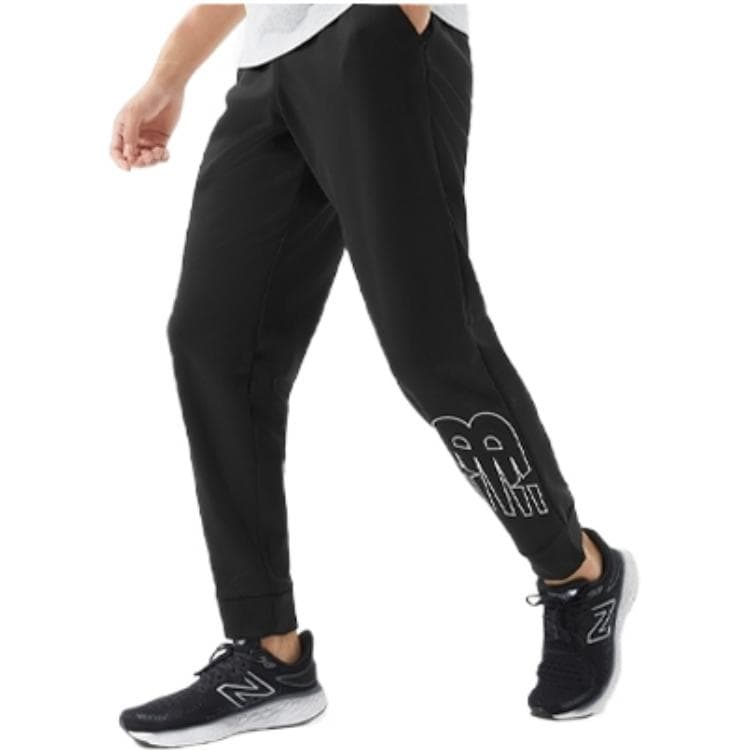 Мужские трикотажные спортивные штаны New Balance, черные