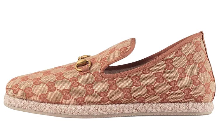 GUCCI GG Jacquard Wool Loafers
