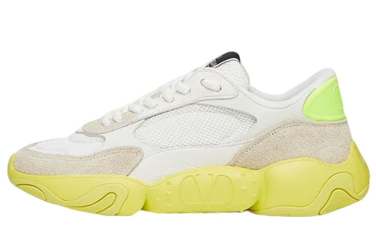 Valentino Garavani Bubbleback White Ice Neon Yellow