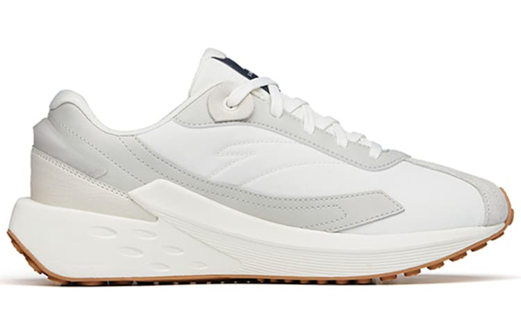 Противоскользящая и износостойкая повседневная обувь Anta Icing с амортизацией, низкие кеды, мужские, белые, серые, синие, коричневые