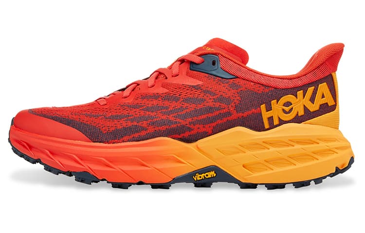HOKA ONE ONE Speedgoat 5 Fiesta Red Radiant Yellow