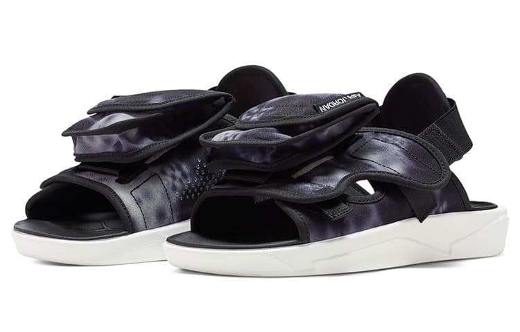 Air Jordan Ls Slide Cosy Нескользящие спортивные сандалии на открытом воздухе Черно-белый Tie Dye 'Black White'