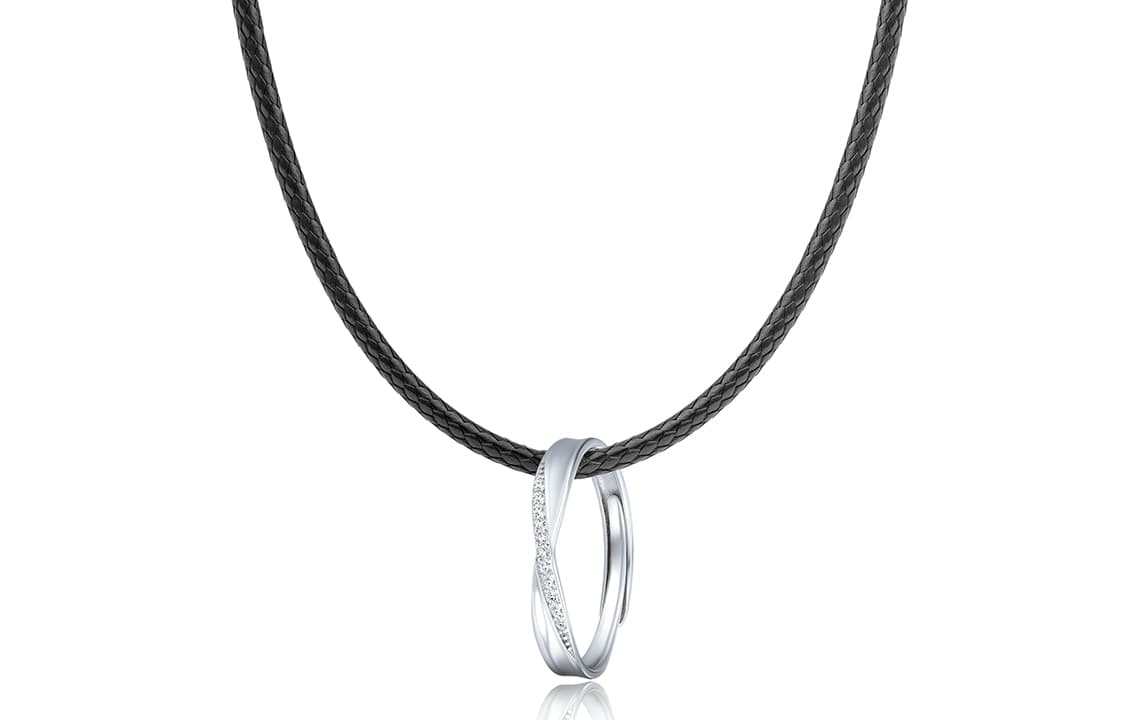 SIMPLE JOYS Серебряное кольцо S925, 1 пара, открытое кольцо, регулируемое унисекс, серебристо-белое