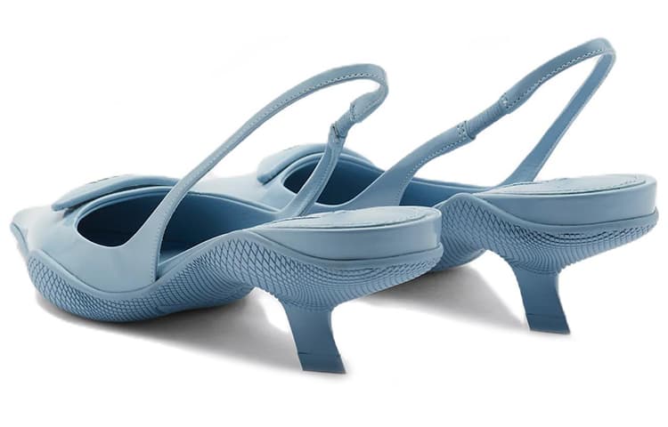 PRADA Женские туфли на высоком каблуке на нестандартном каблуке, синие