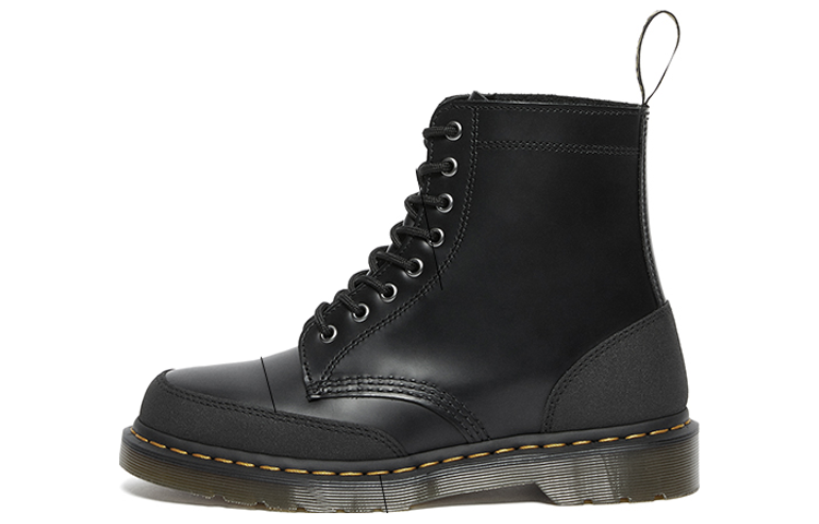 Dr. Martens 1460 Guard Panel Leather Lace Up Boots 'Black'