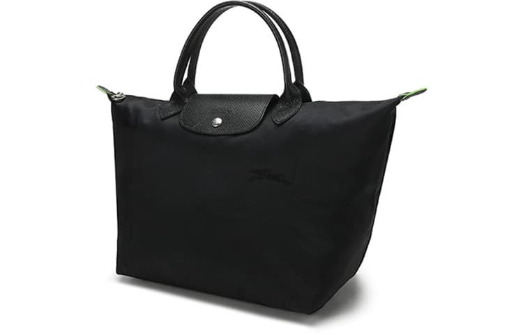 Большая сумка-тоут с вышитым логотипом LONGCHAMP Le Pliage