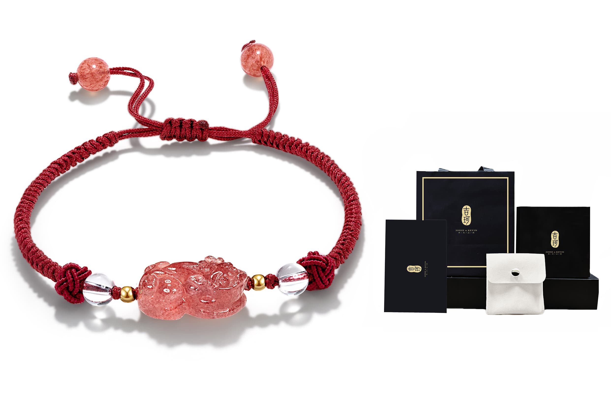 Обсидиановые браслеты Jodie&Kevin унисекс