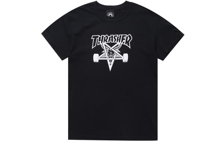 Thrasher T-Shirt US Version Unisex Black