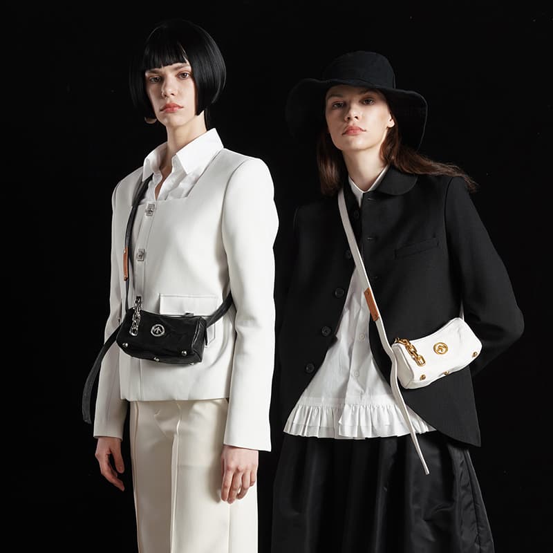 GROTTO Сумка через плечо из овчины, сумка через плечо Mini Unisex Black Obsidian