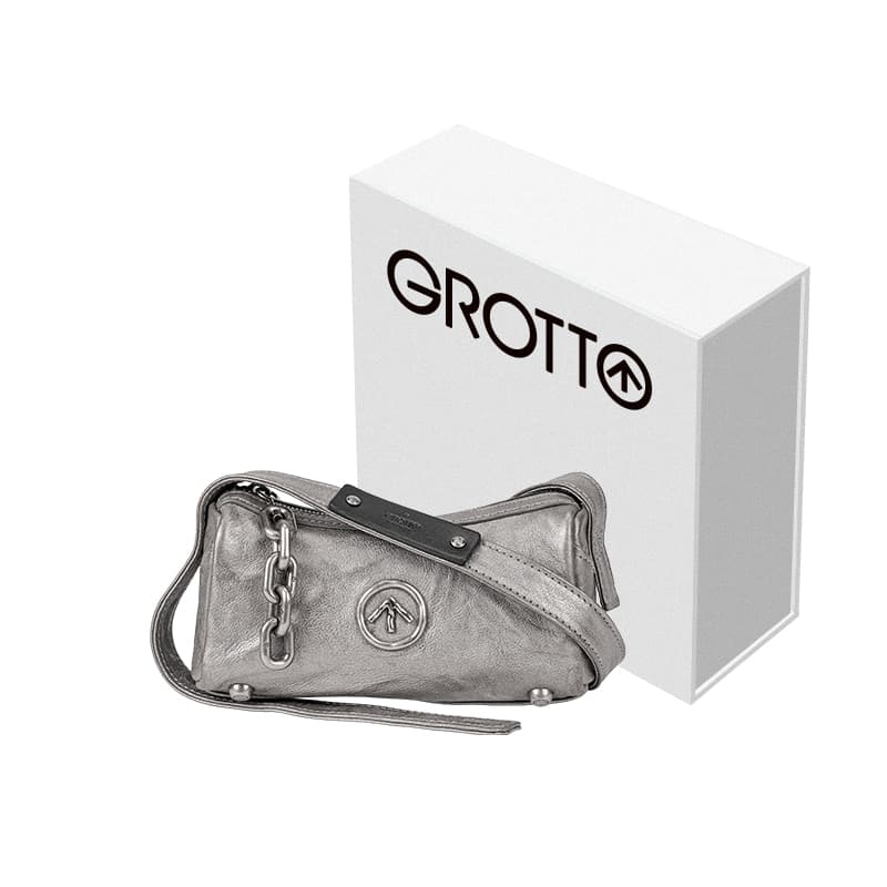 GROTTO Сумка через плечо из овчины, сумка через плечо Mini Unisex Black Obsidian