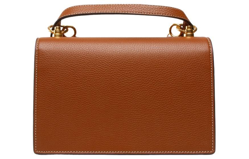 TORY BURCH Miller Сумка через плечо из коровьей кожи, маленькая женская сумка через плечо, коричневая