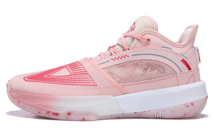 PEAK State Extremely Large Triangle 1.0 Basketball Shoes Men's Mid top Blossom Pink