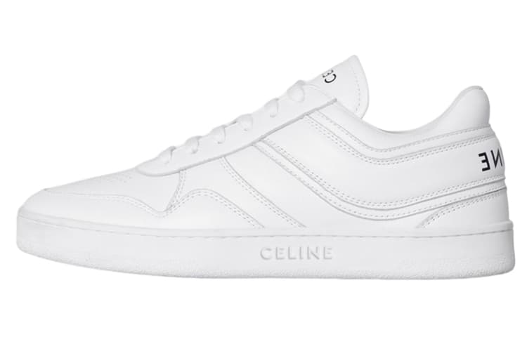 CELINE Trainer Low top Stylish Skateboarding Shoes Women's White