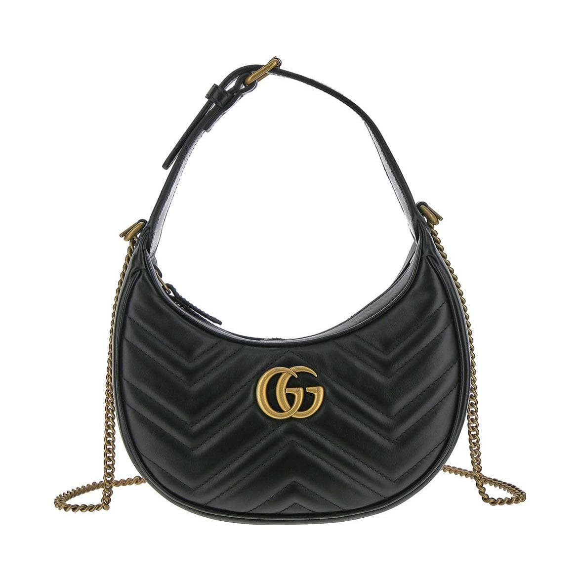 GUCCI Women's GG Marmont Half Moon Shoulder Bag