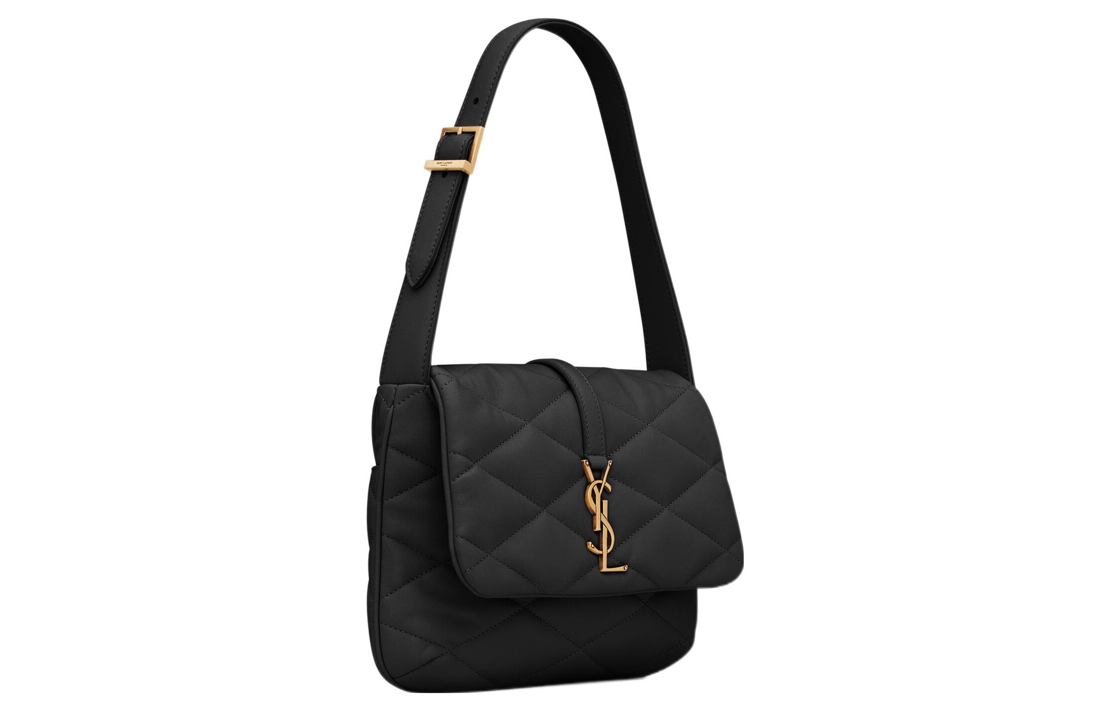 SAINT LAURENT Сумка на плечо из овчины, Сумочка, Сумка на плечо женская черная