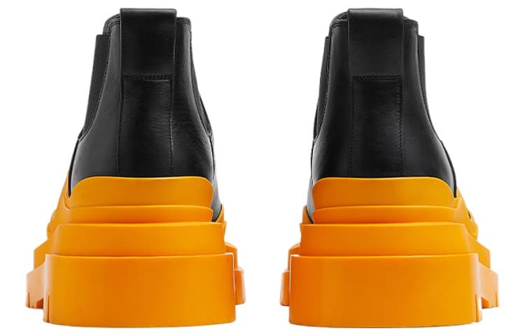 Bottega Veneta Tire Chelsea Ботинки Челси до щиколотки Мужские оранжевые