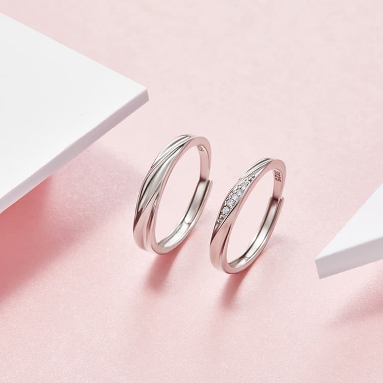 SOFTDORA Серебро S999 с бриллиантами Кольца унисекс