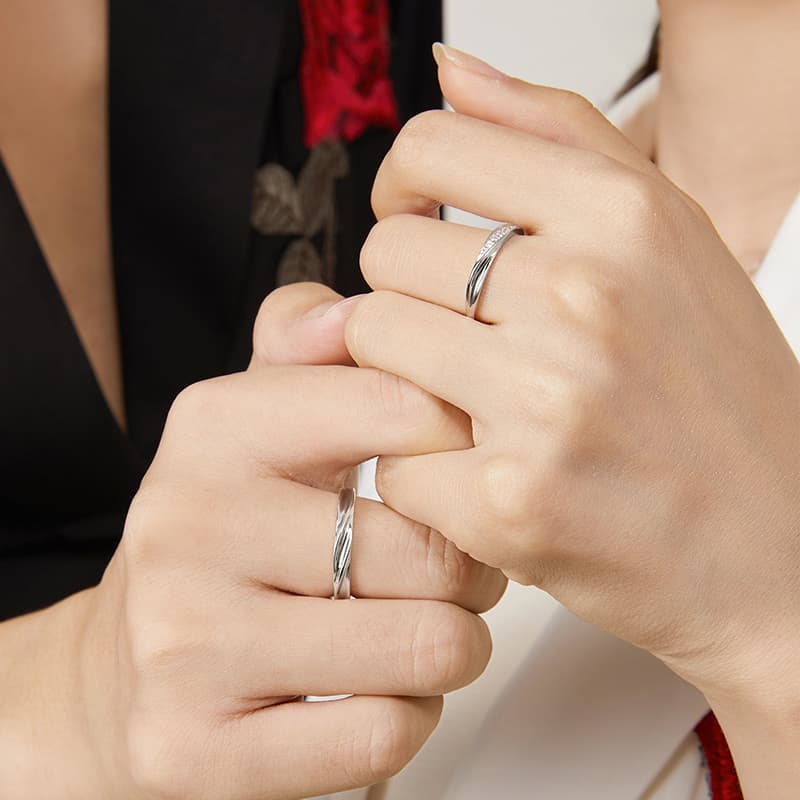 SOFTDORA Серебро S999 с бриллиантами Кольца унисекс