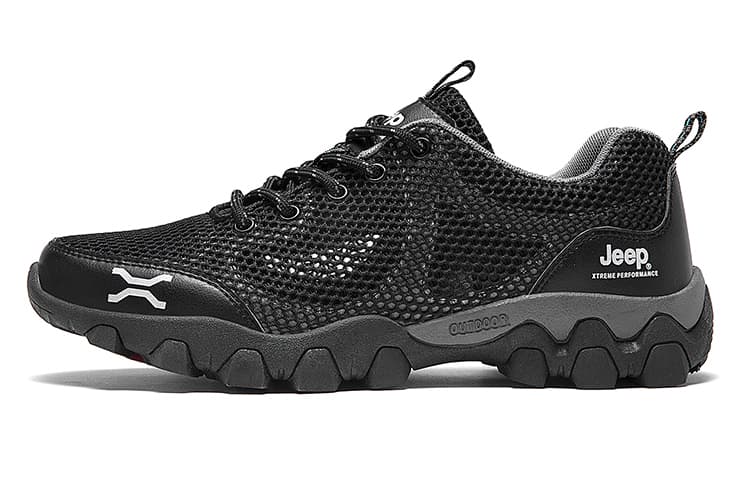 Jeep Low Top Running Shoes Men's Black