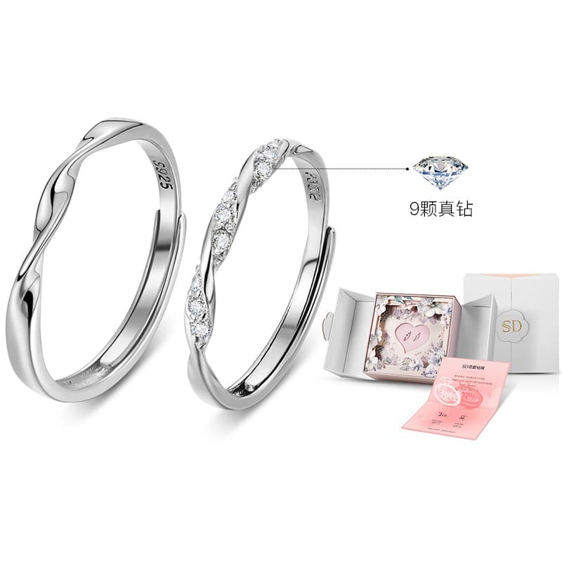 SOFTDORA Кольцо из стерлингового серебра унисекс