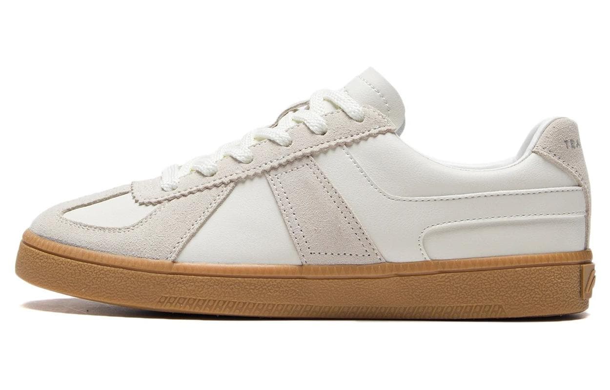 LiNing Yunchuan Abrasion Resistant, Lightweight, And Breathable Low top Skateboard Shoes Mist White