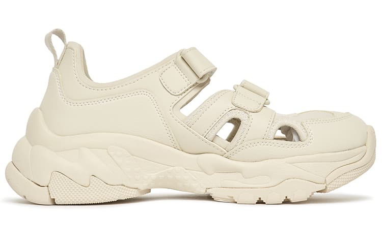 Сандалии MLB, массивная маска, треккинговые туфли унисекс, белые