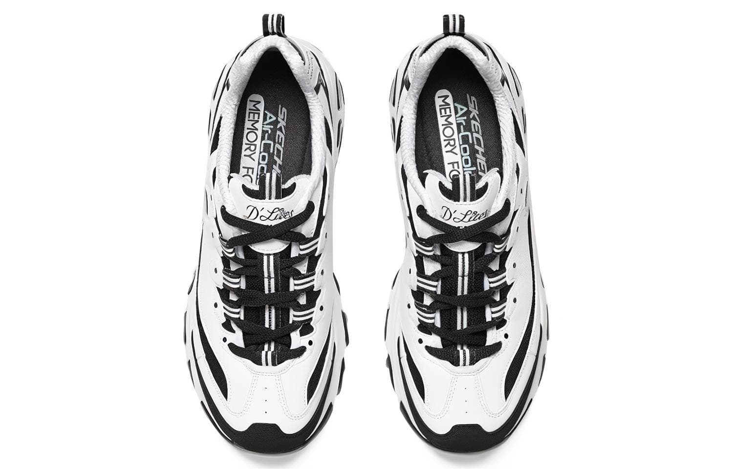 Skechers Dlites 1.0 'Белый Черный' Женские